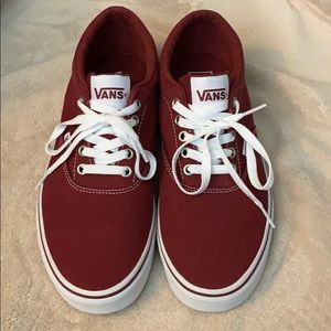 Maroon lifestyle Van shoes